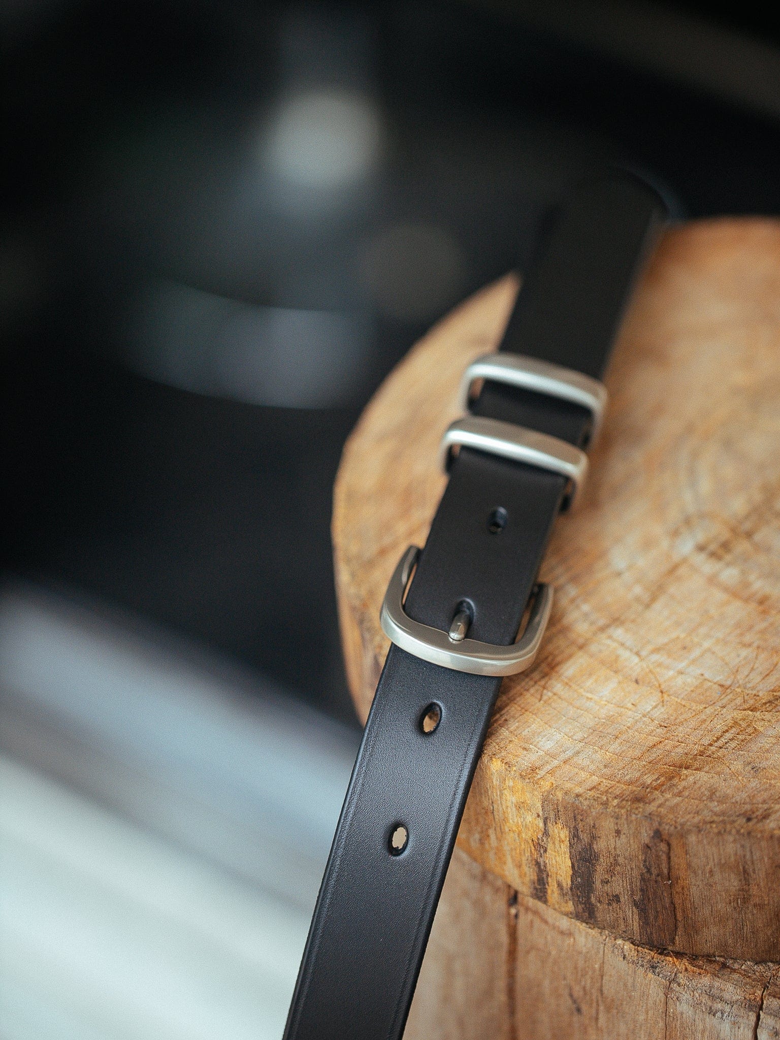 The Real McCaul Leathergoods Belts Standard 30mm Belt - Double Keeper - Black Australian Made Australian Owned Solid Leather Men's Belt - Handmade in Australia - Brass Buckle