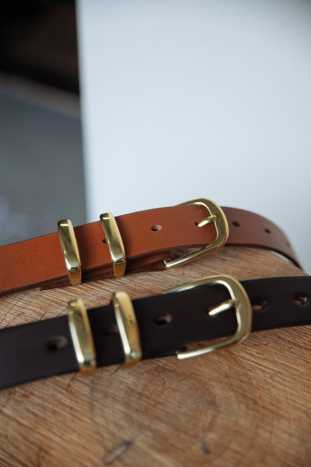 The Real McCaul Leathergoods Belts Standard 30mm Belt - Double Keeper - Dark Brown Australian Made Australian Owned Solid Leather Men's Belt - Handmade in Australia - Brass Buckle
