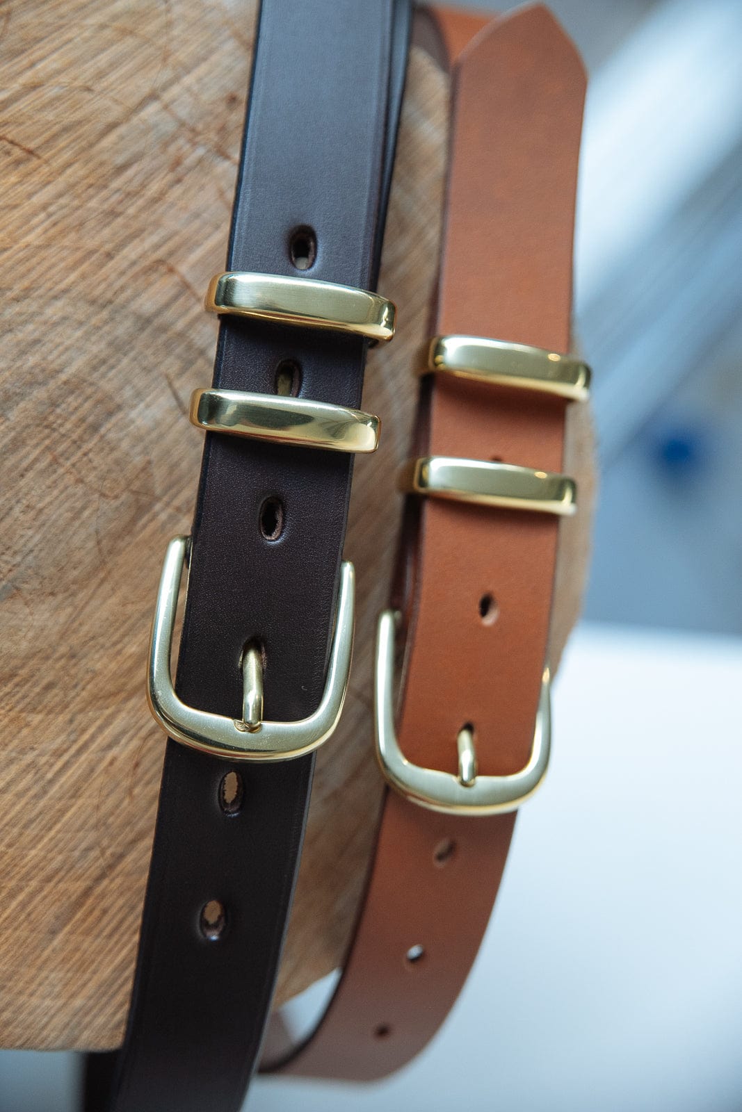 The Real McCaul Leathergoods Belts Standard 30mm Belt - Double Keeper - Dark Brown Australian Made Australian Owned Solid Leather Men's Belt - Handmade in Australia - Brass Buckle