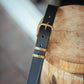 The Real McCaul Leathergoods Belts Standard 32mm Belt- Double Keeper - Black Australian Made Australian Owned Solid Leather Men's Belt - Handmade in Australia - Brass Buckle