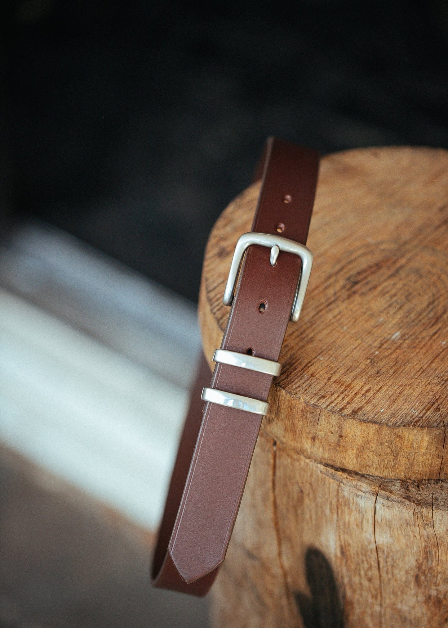 The Real McCaul Leathergoods Belts Standard 32mm Belt- Double Keeper - Cognac Australian Made Australian Owned Solid Leather Men's Belt - Handmade in Australia - Brass Buckle