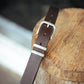 The Real McCaul Leathergoods Belts Standard 32mm Belt- Double Keeper - Dark Brown Australian Made Australian Owned Solid Leather Men's Belt - Handmade in Australia - Brass Buckle