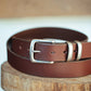 The Real McCaul Leathergoods Belts Standard 35mm Belt - Double Keeper - Cognac Australian Made Australian Owned Genuine Cowhide Leather Belt - Handmade in Australia