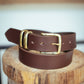 The Real McCaul Leathergoods Belts Standard 38mm Belt - Double Keeper - Cognac Australian Made Australian Owned Genuine Cowhide Leather Belt - Handmade in Australia