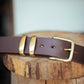 The Real McCaul Leathergoods Belts Standard 38mm Belt - Double Keeper - Cognac Australian Made Australian Owned Genuine Cowhide Leather Belt - Handmade in Australia