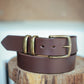 The Real McCaul Leathergoods Belts Standard 38mm Belt - Double Keeper - Cognac Australian Made Australian Owned Genuine Cowhide Leather Belt - Handmade in Australia