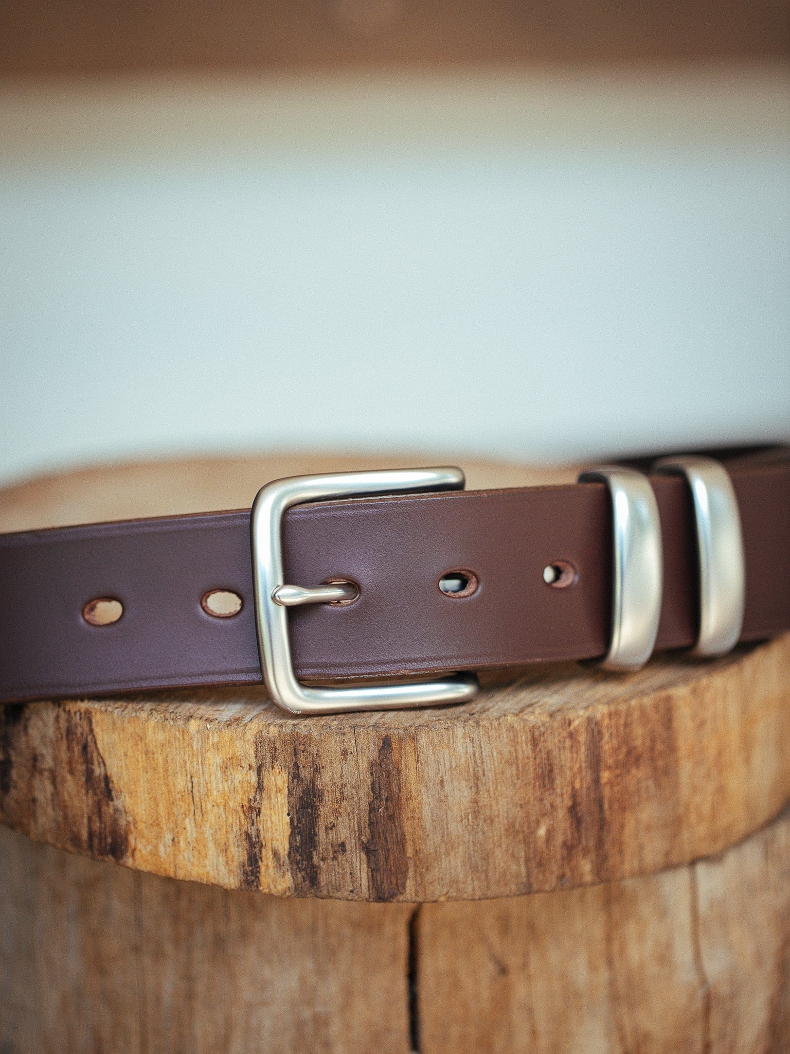 The Real McCaul Leathergoods Belts Standard 38mm Belt - Double Keeper - Cognac Australian Made Australian Owned Genuine Cowhide Leather Belt - Handmade in Australia