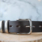 The Real McCaul Leathergoods Belts Standard 38mm Belt - Double Keeper - Dark Brown Australian Made Australian Owned Genuine Cowhide Leather Belt - Handmade in Australia