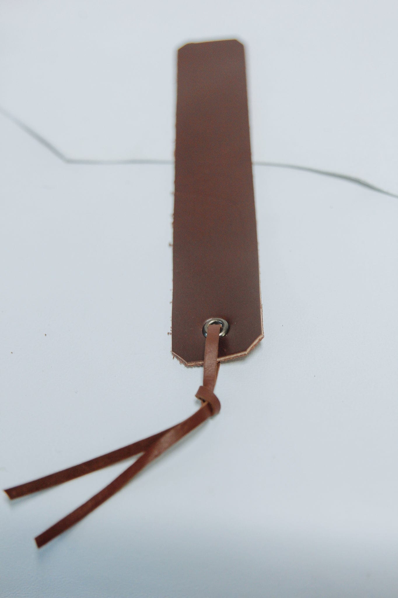 The Real McCaul Leathergoods Burgundy Brown / Small Personalised Bookmark Australian Made Australian Owned Personalised Embossed Leather Bookmark Handmade in Australia