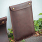 The Real McCaul Leathergoods Computer Accessories Dark Brown / Dark Sleeve Case for Tablet/Laptop - 15” - Vertical Australian Made Australian Owned