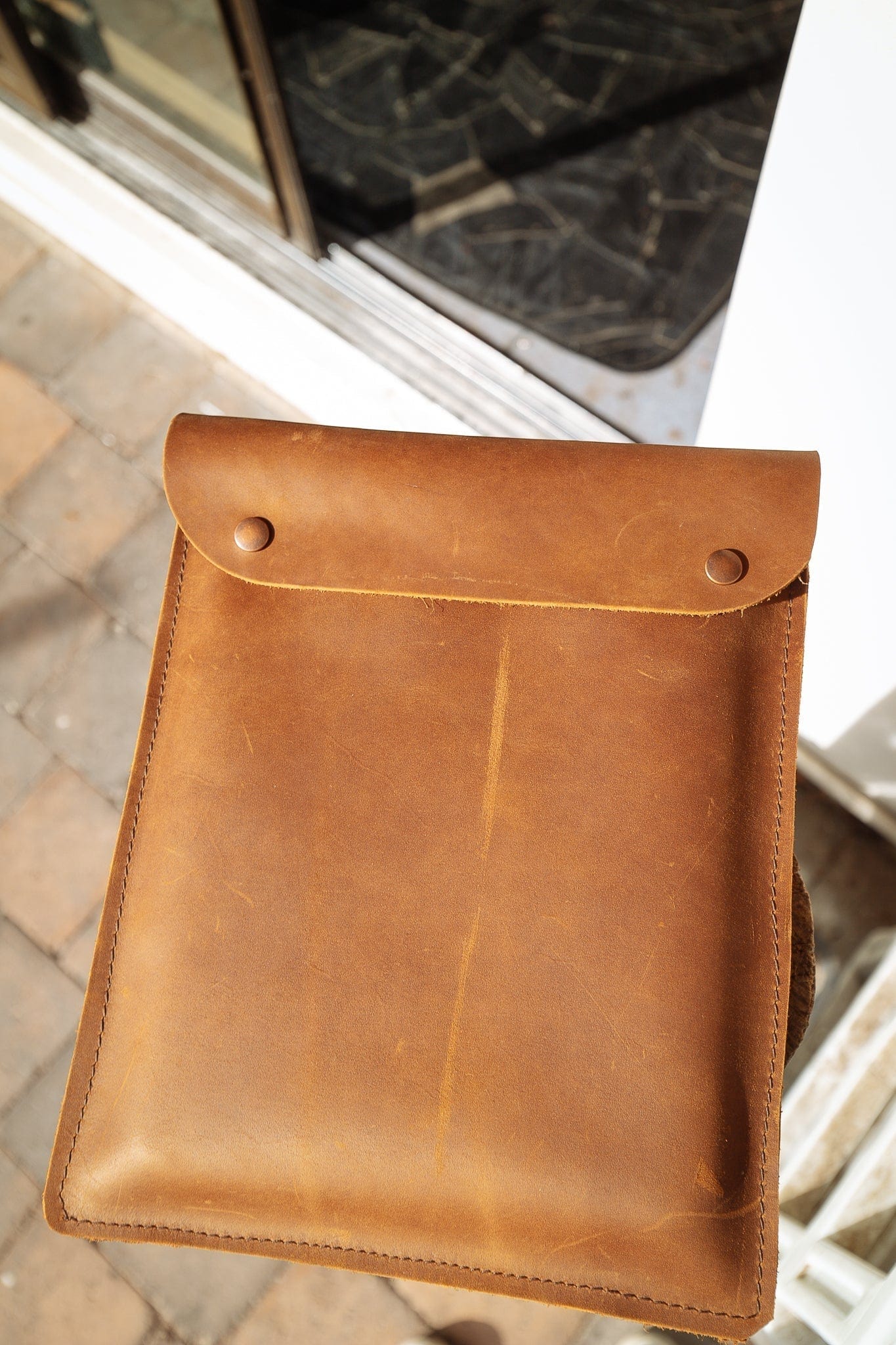 The Real McCaul Leathergoods Computer Accessories Sleeve Case for Tablet/Laptop - 15” - Vertical Australian Made Australian Owned