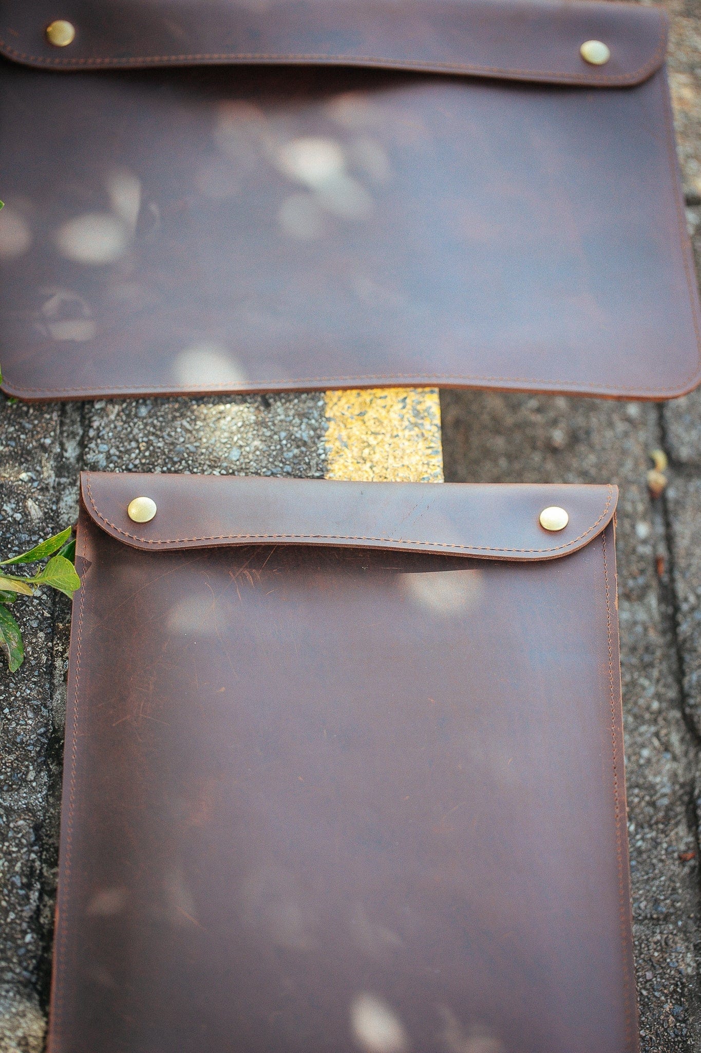 The Real McCaul Leathergoods Computer Accessories Sleeve Case for Tablet/Laptop - 15” - Vertical Australian Made Australian Owned