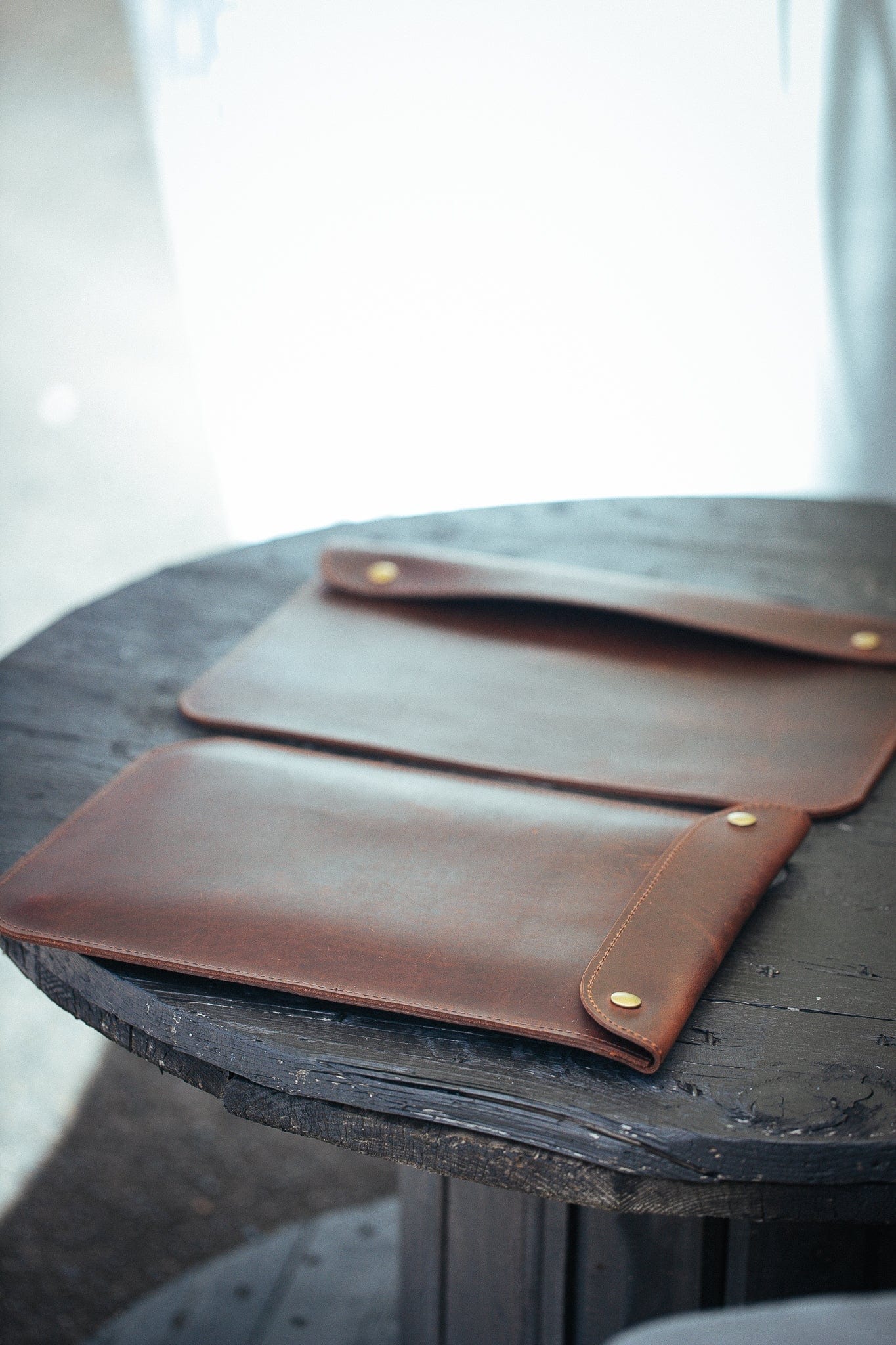 The Real McCaul Leathergoods Computer Accessories Sleeve Case for Tablet/Laptop - 15” - Vertical Australian Made Australian Owned