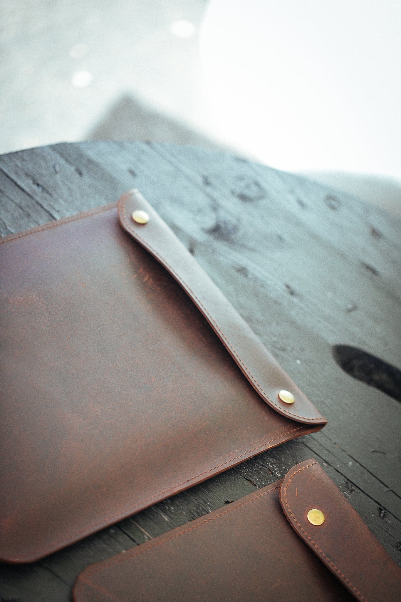 The Real McCaul Leathergoods Computer Accessories Sleeve Case for Tablet/Laptop - 15” - Vertical Australian Made Australian Owned
