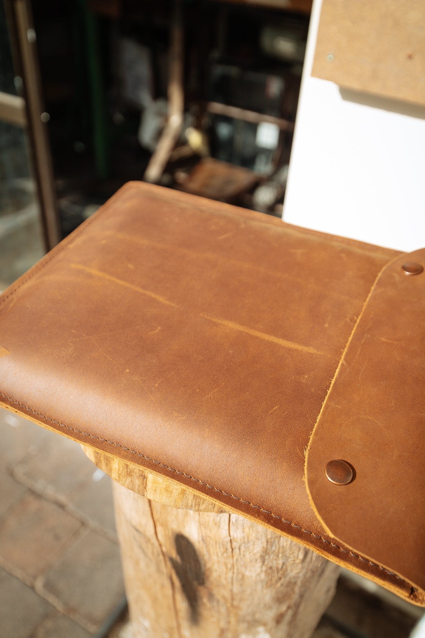 The Real McCaul Leathergoods Computer Accessories Sleeve Case for Tablet/Laptop - 15” - Vertical Australian Made Australian Owned