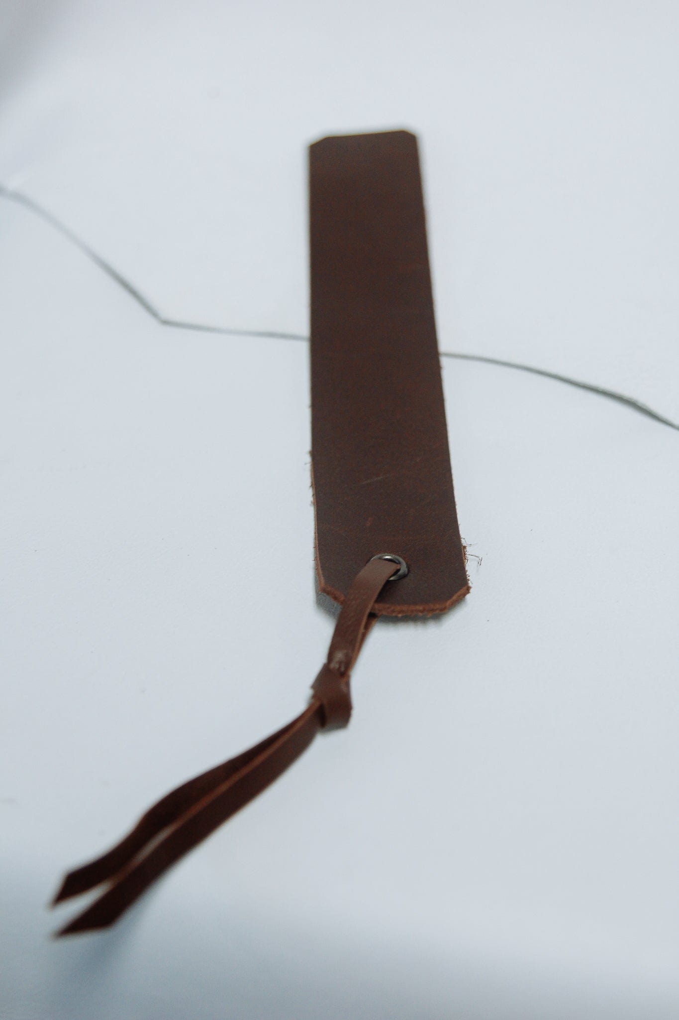 The Real McCaul Leathergoods Dark Brown / Small Personalised Bookmark Australian Made Australian Owned Personalised Embossed Leather Bookmark Handmade in Australia