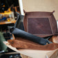 The Real McCaul Leathergoods Deluxe Valet Tray Holder Australian Made Australian Owned