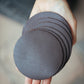 The Real McCaul Leathergoods Gift Rustic Coasters - Set of 6 Australian Made Australian Owned Leather Coaster Set (6) Made In Australia