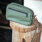 The Real McCaul Leathergoods Green Utility Wrist Bag - Cowhide Australian Made Australian Owned Leather Utility Bag- Made In Australia