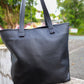 The Real McCaul Leathergoods Handbags Black The Michelle Handbag Australian Made Australian Owned Leather Women's HandBag Australian Made