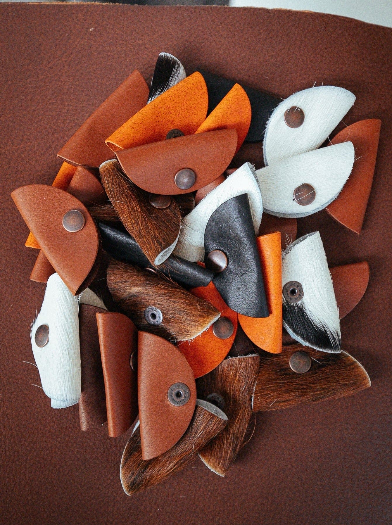 The Real McCaul Leathergoods Headphone/Cord Holder Australian Made Australian Owned