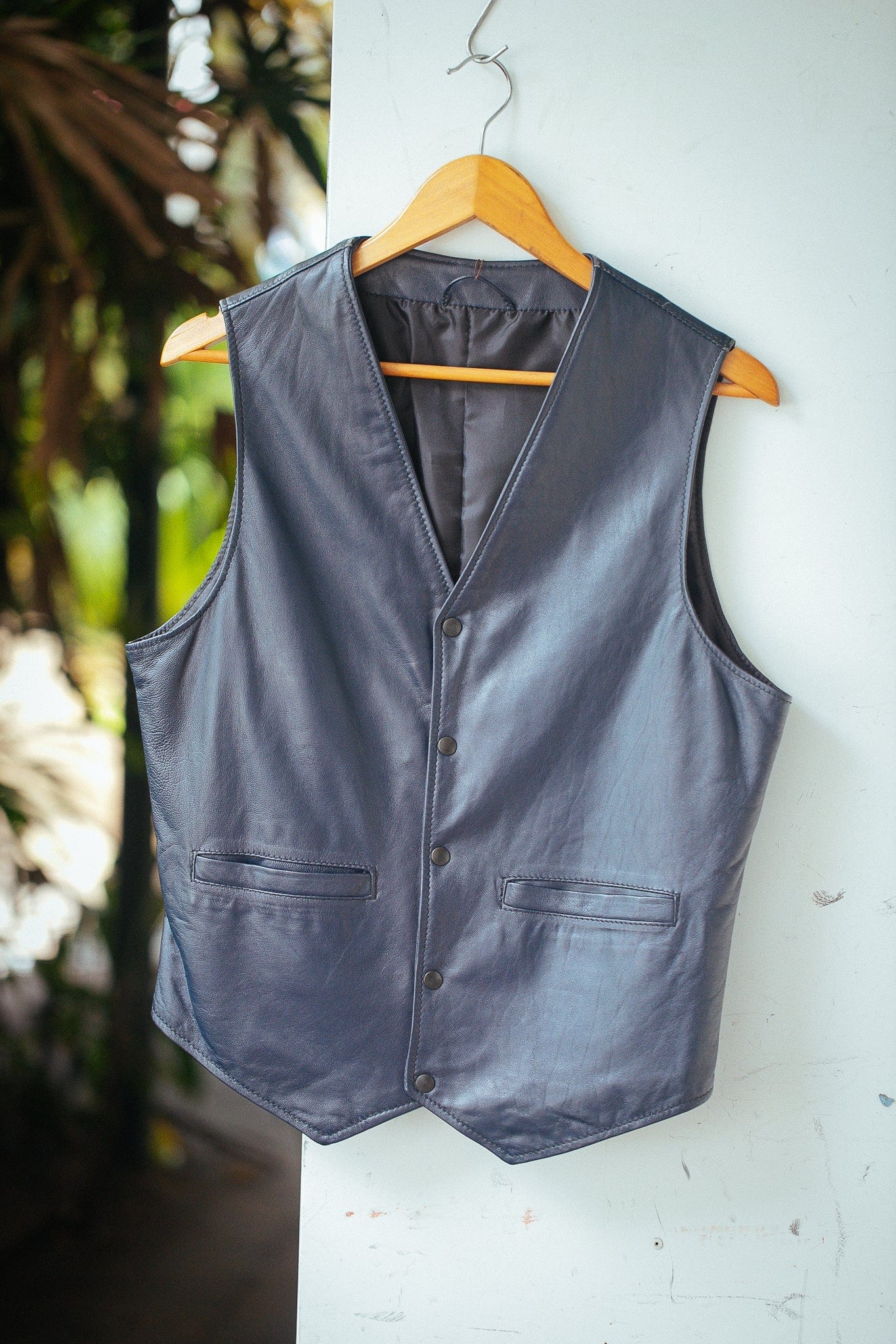 The Real McCaul Leathergoods Jackets Traditional Waistcoat Vest- Cowhide Leather Australian Made Australian Owned Leather Vest Jacket Waistcoat - Australian Made