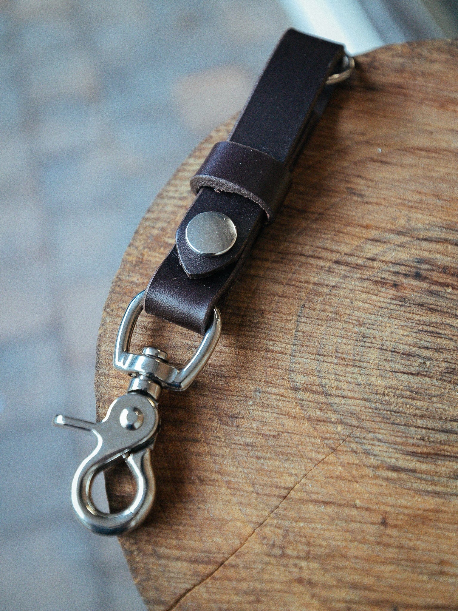 Natural Belt Loop Keychain: Durable Full-Grain Leather Accessory - Popov  Leather®