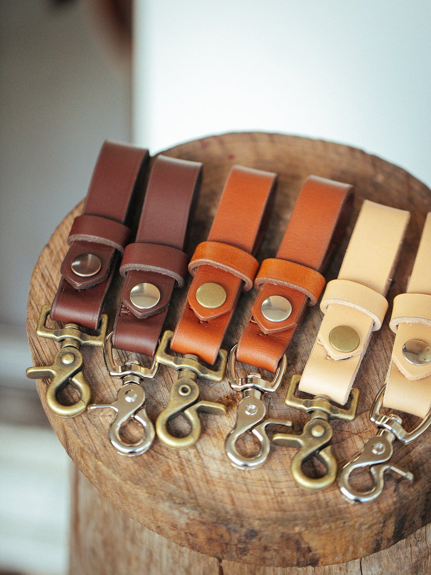 The Real McCaul Leathergoods Keyring Belt Loop Key Chain Lanyard Australian Made Australian Owned Leather Key Fob Holder Belt Hook Made In Australia