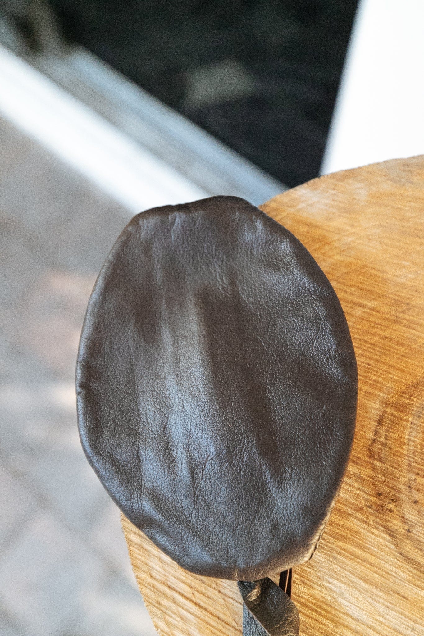 The Real McCaul Leathergoods Keyring Best Kangaroo (Soft) / Dark Brown / Brass Single Sided Key & Coin Pouch Australian Made Australian Owned Double Sided Key & Coin Pouch- MADE IN AUSTRALIA - Genuine Leather