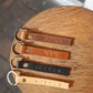 The Real McCaul Leathergoods Keyring Personalised Leather Name KeyRing Australian Made Australian Owned Personalised Leather Name Keyring Australian Made