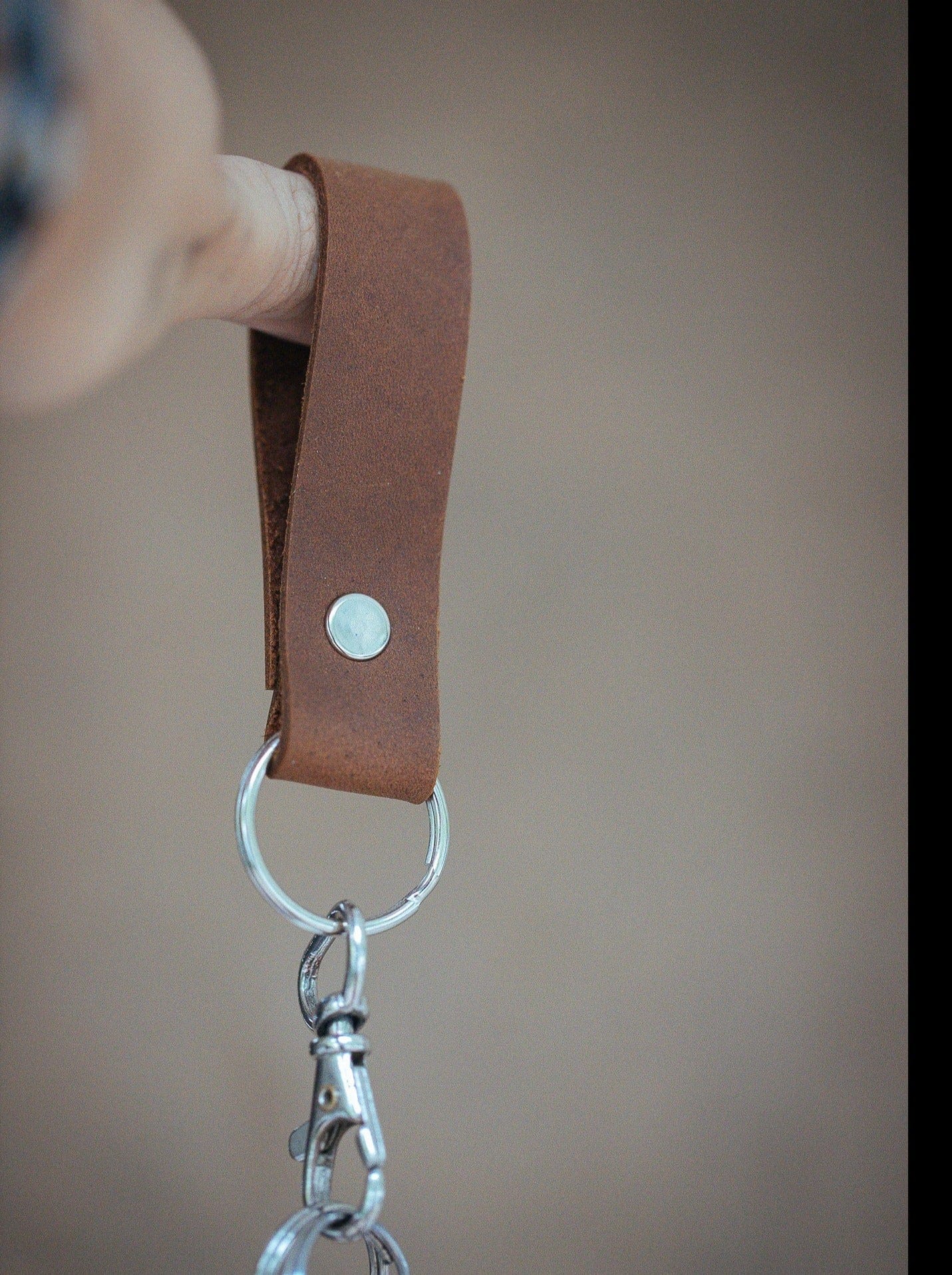 The Real McCaul Leathergoods Keyring Simple Key Loop Australian Made Australian Owned Leather Key Fob Holder Belt Hook Made In Australia