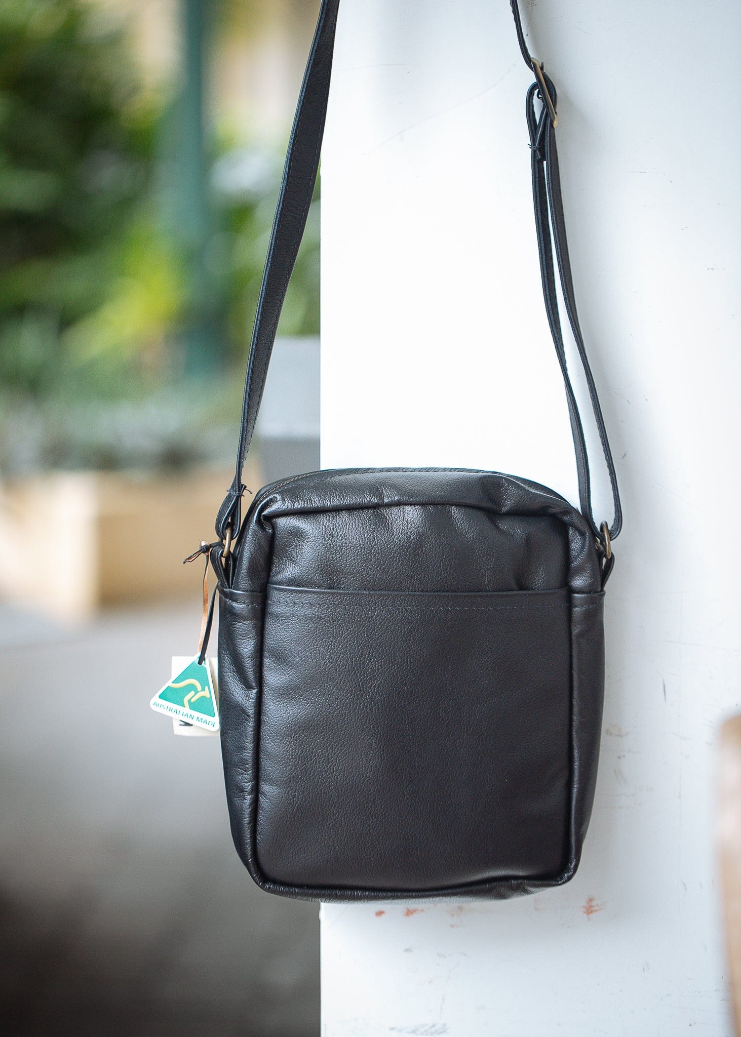 The Real McCaul Leathergoods Manbag Samuel Sidebag Australian Made Australian Owned Samuel Leather Sidebag Man Bag- Made In Australia