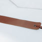 The Real McCaul Leathergoods Mid-Brown / Large Personalised Bookmark Australian Made Australian Owned Personalised Embossed Leather Bookmark Handmade in Australia