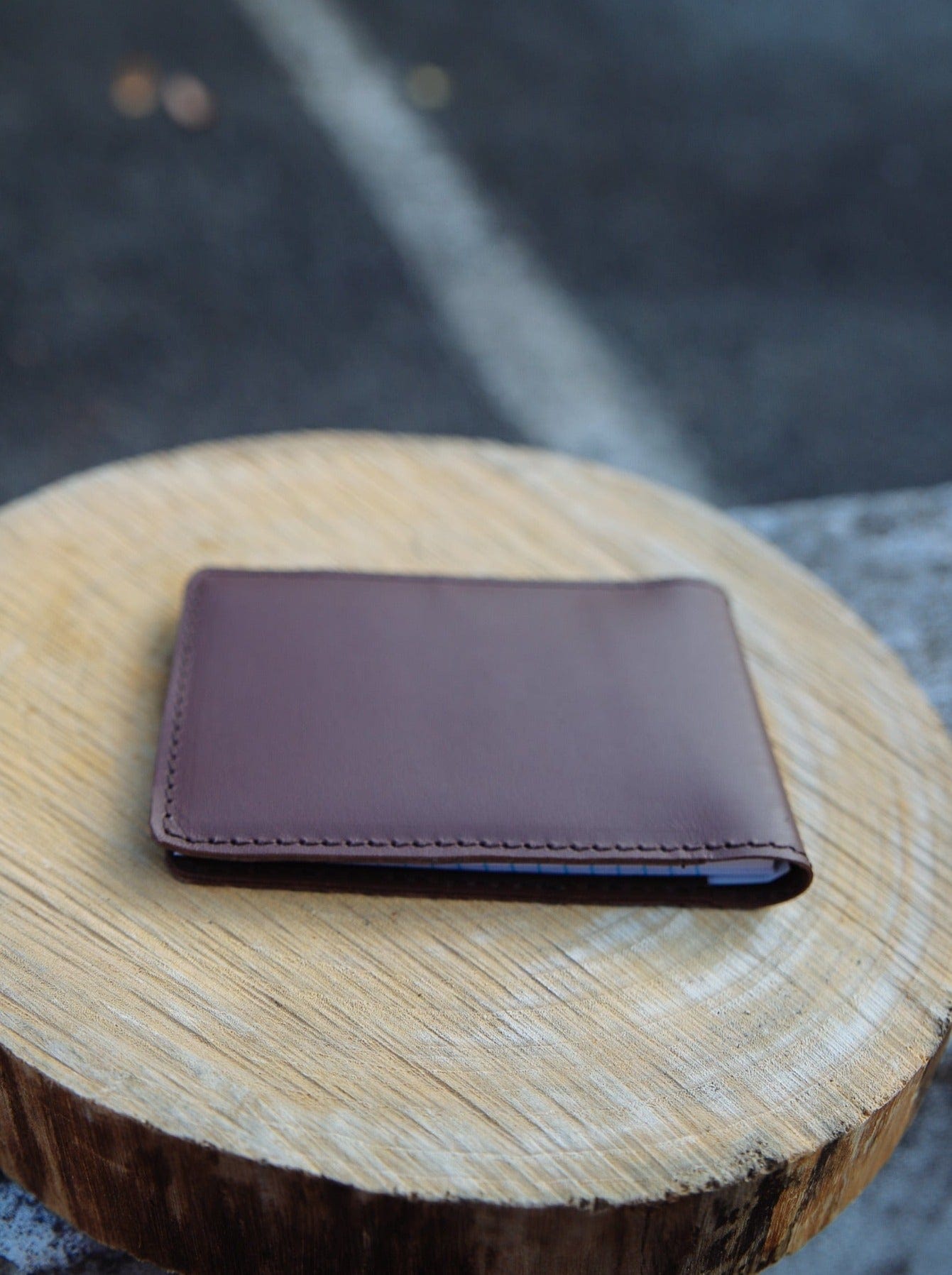 The Real McCaul Leathergoods Mid-Brown Roo NoteBook Cover A7 Australian Made Australian Owned Kangaroo Leather NoteBook Cover Made In Australia
