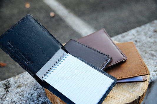 The Real McCaul Leathergoods NoteBook Cover A7 Australian Made Australian Owned Kangaroo Leather NoteBook Cover Made In Australia