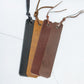 The Real McCaul Leathergoods Personalised Bookmark Australian Made Australian Owned Personalised Embossed Leather Bookmark Handmade in Australia