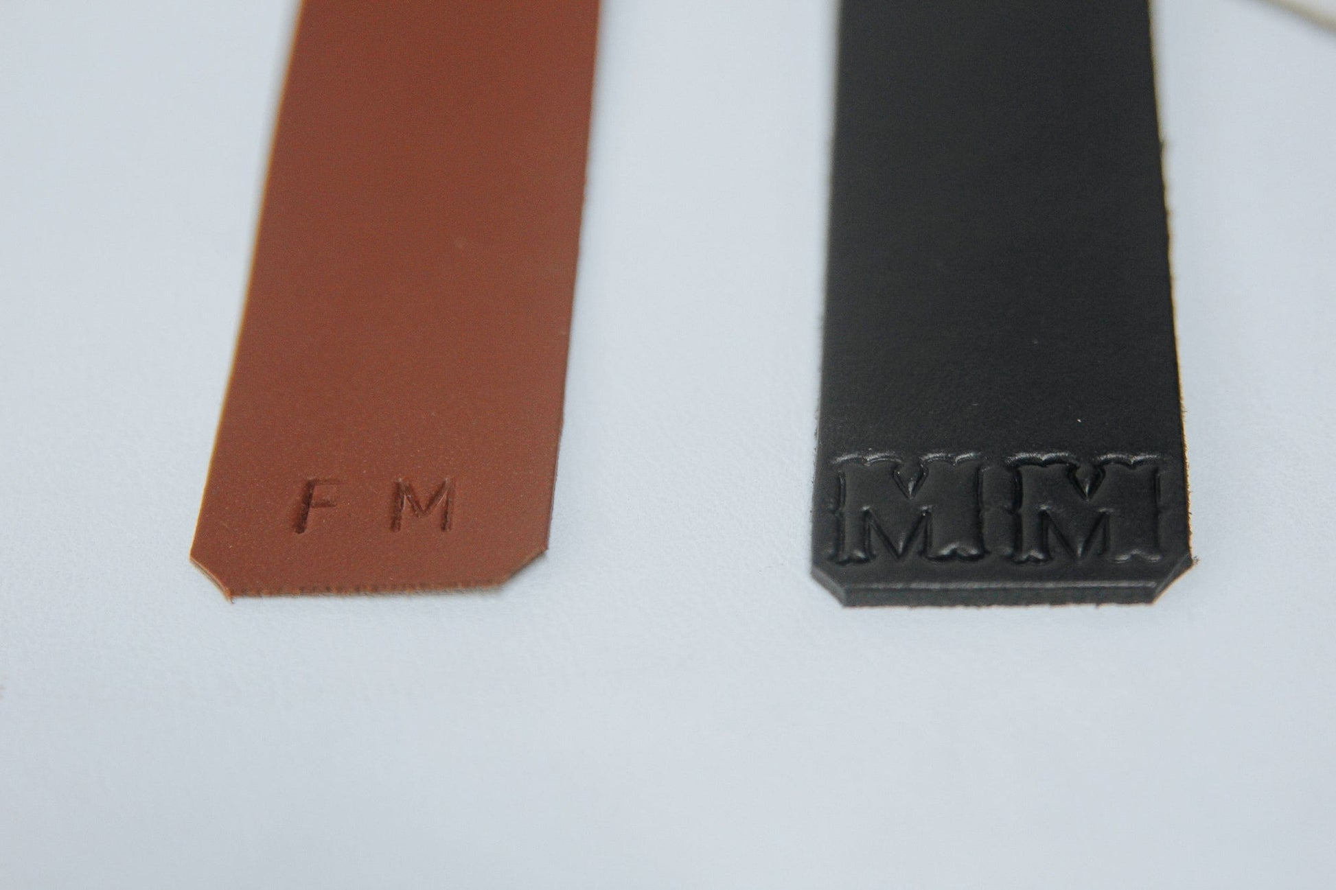 The Real McCaul Leathergoods Personalised Bookmark Australian Made Australian Owned Personalised Embossed Leather Bookmark Handmade in Australia