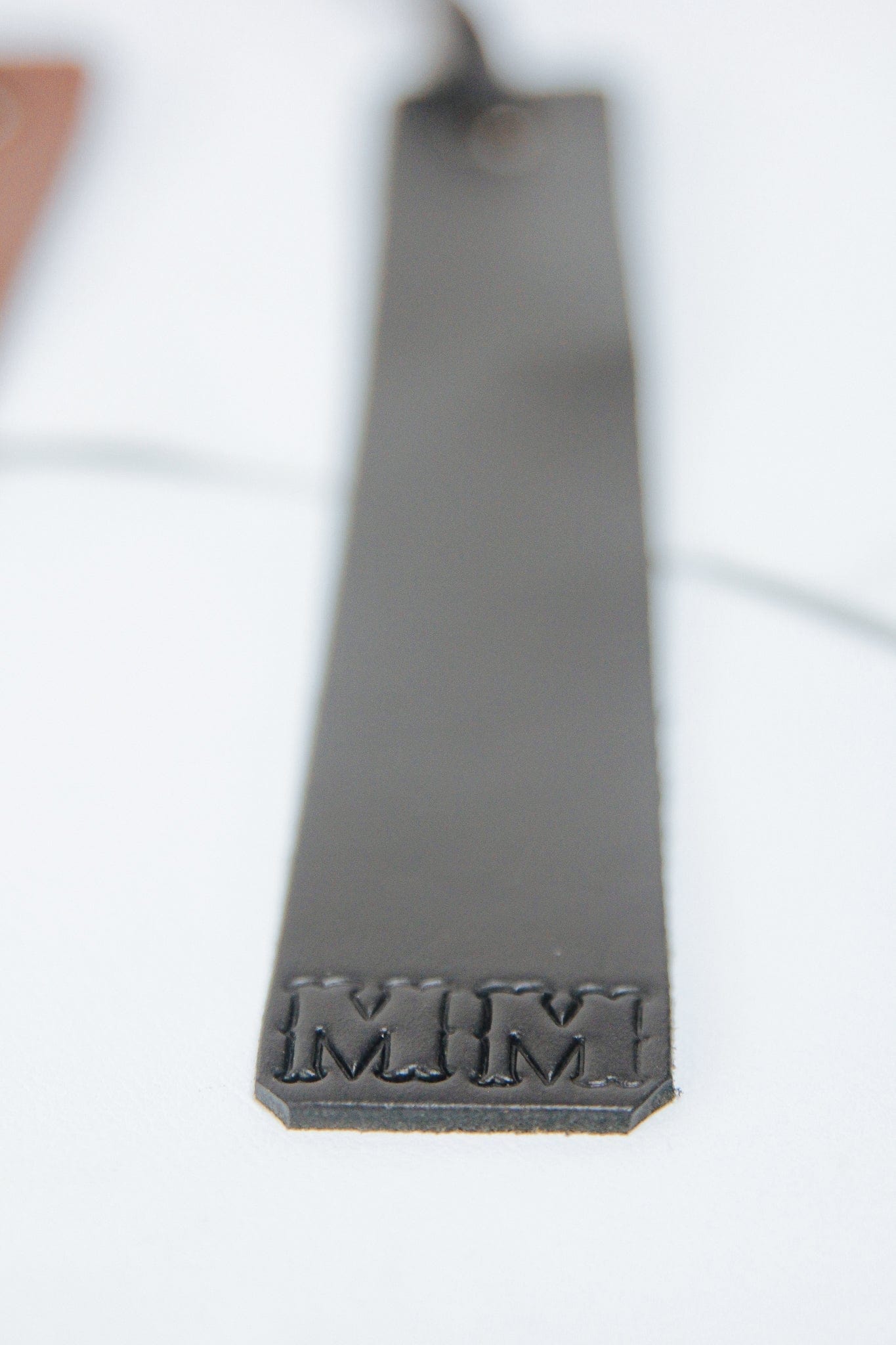The Real McCaul Leathergoods Personalised Bookmark Australian Made Australian Owned Personalised Embossed Leather Bookmark Handmade in Australia