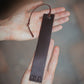 The Real McCaul Leathergoods Personalised Bookmark Australian Made Australian Owned Personalised Embossed Leather Bookmark Handmade in Australia