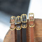 The Real McCaul Leathergoods Pet Collars & Harnesses Classic Dog Collar - 15mm - Dark Brown Australian Made Australian Owned Leather Dog Collar with Brass Fittings- Australian Made
