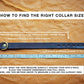 The Real McCaul Leathergoods Pet Collars & Harnesses Classic Dog Collar - 20mm - Black Australian Made Australian Owned Leather Dog Collar with Brass Fittings- Australian Made