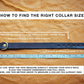 The Real McCaul Leathergoods Pet Collars & Harnesses Classic Dog Collar - 20mm - Black Australian Made Australian Owned Leather Dog Collar with Brass Fittings- Australian Made