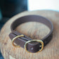 The Real McCaul Leathergoods Pet Collars & Harnesses Classic Dog Collar - 25mm - Dark Brown Australian Made Australian Owned Australian Made Dog Collar - Solid Leather with Brass