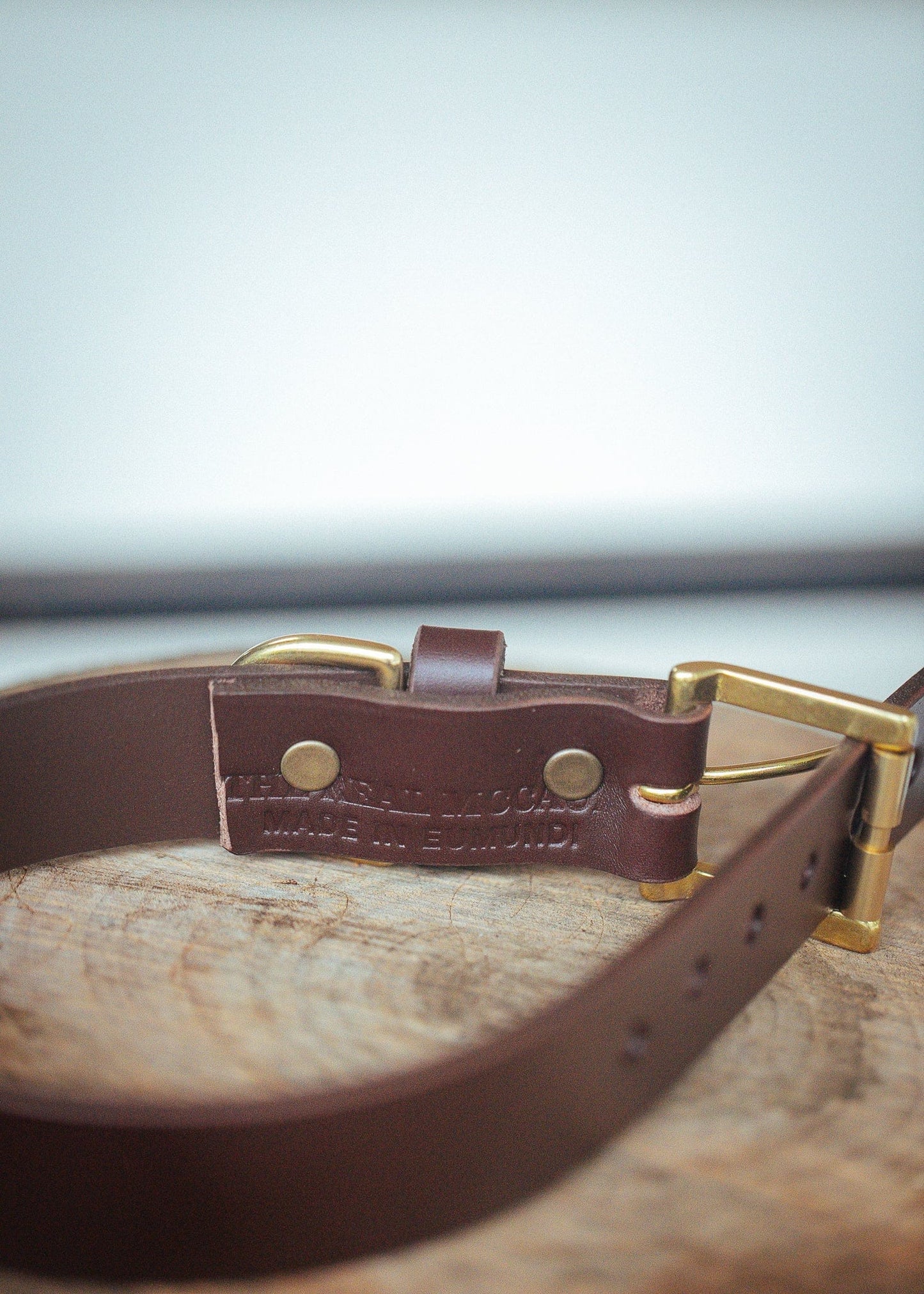 The Real McCaul Leathergoods Pet Collars & Harnesses Classic Dog Collar - 30mm - Cognac Australian Made Australian Owned Leather Dog Collar with Brass Fittings- Australian Made