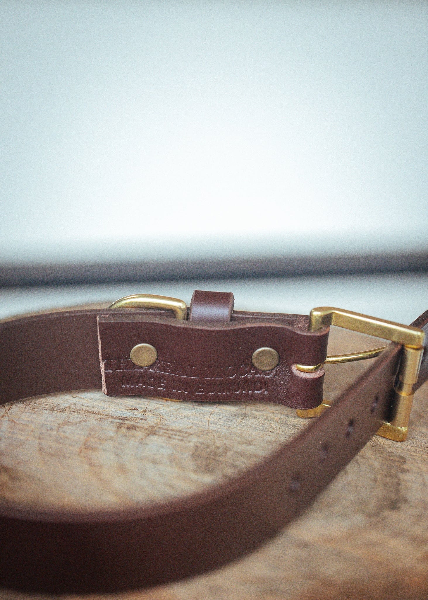 The Real McCaul Leathergoods Pet Collars & Harnesses Classic Dog Collar - 30mm - Cognac Australian Made Australian Owned Leather Dog Collar with Brass Fittings- Australian Made