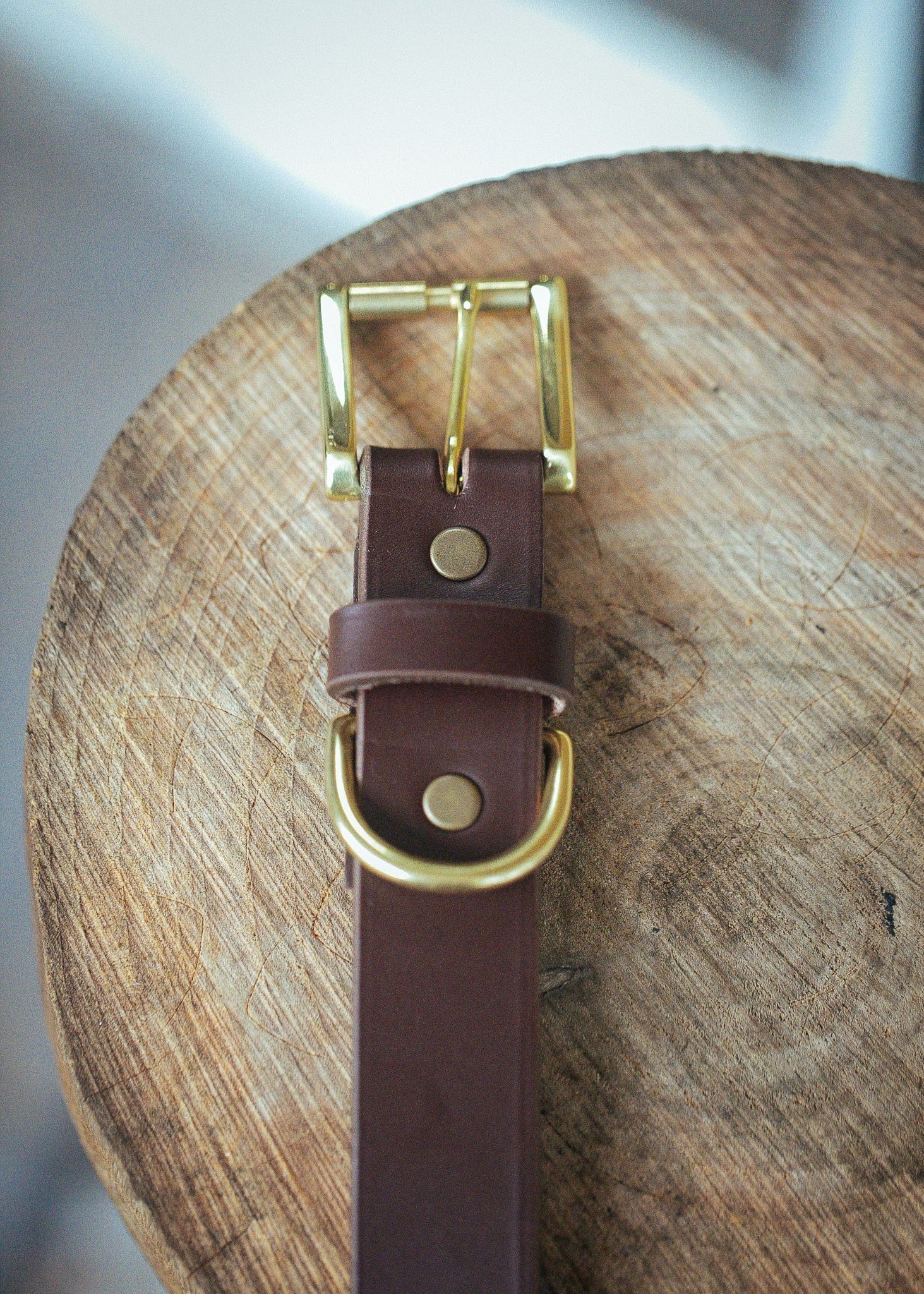 The Real McCaul Leathergoods Pet Collars & Harnesses Classic Dog Collar - 30mm - Cognac Australian Made Australian Owned Leather Dog Collar with Brass Fittings- Australian Made