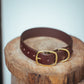 The Real McCaul Leathergoods Pet Collars & Harnesses Classic Dog Collar - 32mm - Cognac Australian Made Australian Owned Leather Dog Collar with Brass Fittings- Australian Made