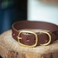 The Real McCaul Leathergoods Pet Collars & Harnesses Classic Dog Collar - 32mm - Cognac Australian Made Australian Owned Leather Dog Collar with Brass Fittings- Australian Made