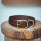 The Real McCaul Leathergoods Pet Collars & Harnesses Classic Dog Collar - 32mm - Cognac Australian Made Australian Owned Leather Dog Collar with Brass Fittings- Australian Made