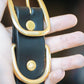 The Real McCaul Leathergoods Pet Collars & Harnesses Classic Dog Collar - 38mm - Black Australian Made Australian Owned Leather Dog Collar with Brass Fittings- Australian Made